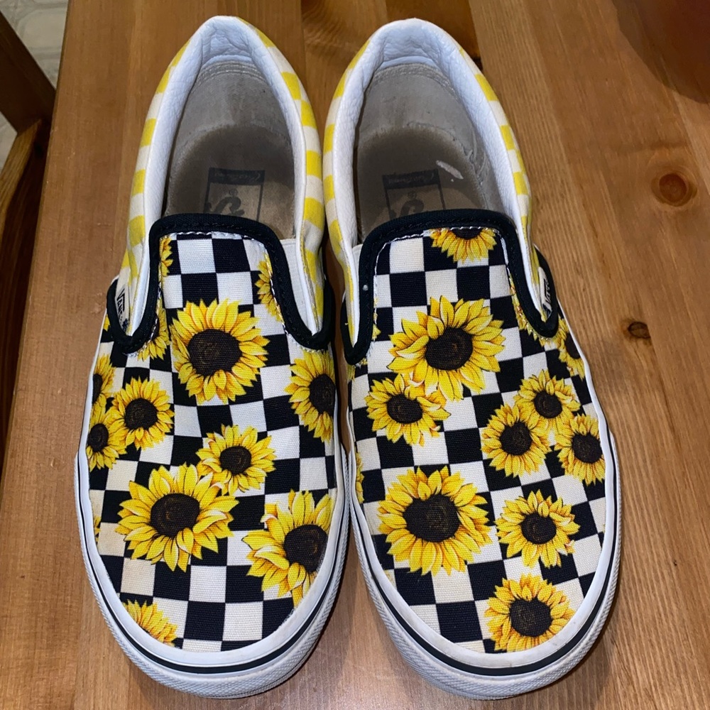 Sunflower Vans Size 8 Women's